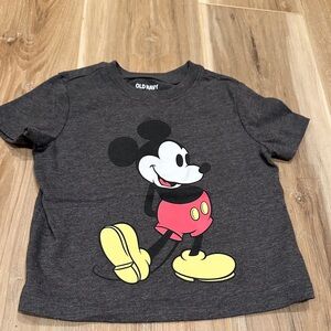 Old Navy Kids Charcoal Mickey Mouse Tee